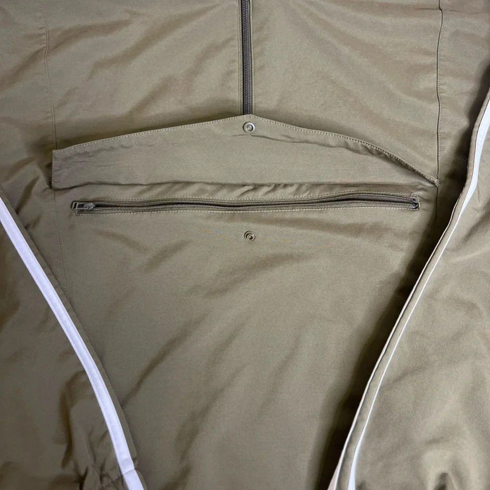 Adidas Khaki Green Track Jacket - Size Medium - Picture 5 of 8